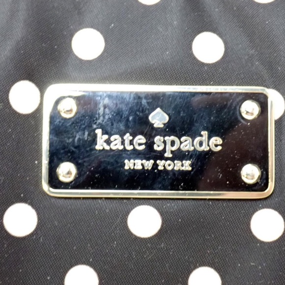 Kate Spade Lovely Poke a Dot Black and White Bag/Tote/Purse - Picture 2 of 7